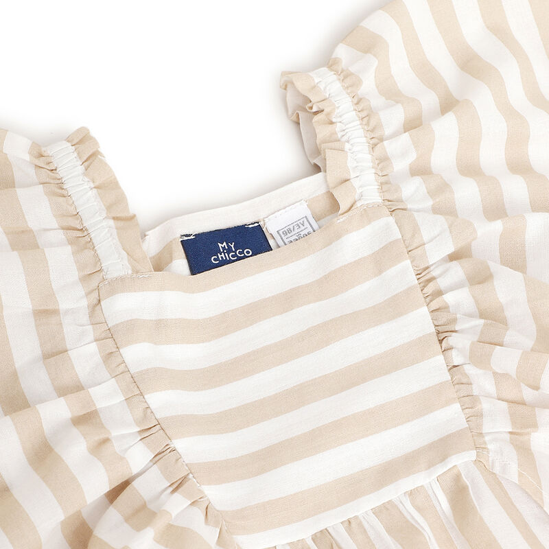 Girls Natural Striped Short Sleeve Top image number 2
